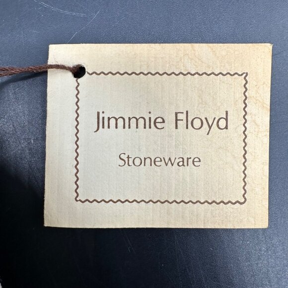 Vintage Wall Vase Jimmie Floyd Stoneware Pottery Leaf Clay Art 1978 Botanical - Picture 6 of 11